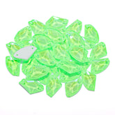 Electric Neon Peridot Galactic Shape High Quality Glass Sew-on Rhinestones WholesaleRhinestone